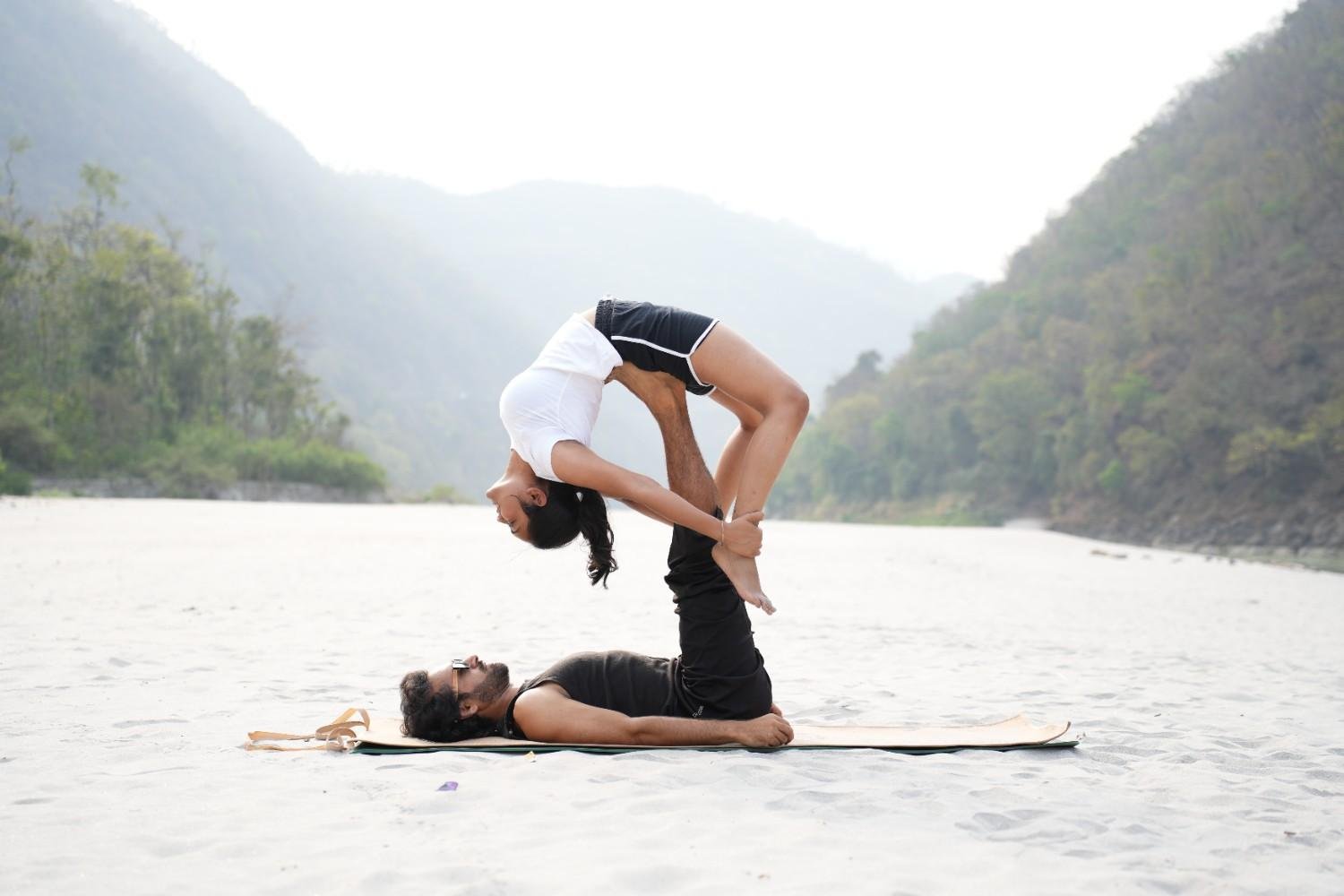 Yoga practice and learning at Rishikesh Yoga Gurukul